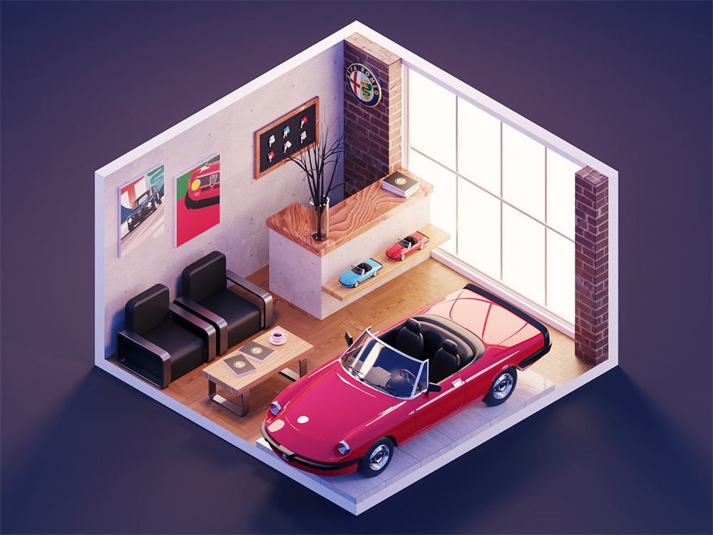 网页设计怎么吸引用户？来看3D设计师Roman Klco 的3D插图
