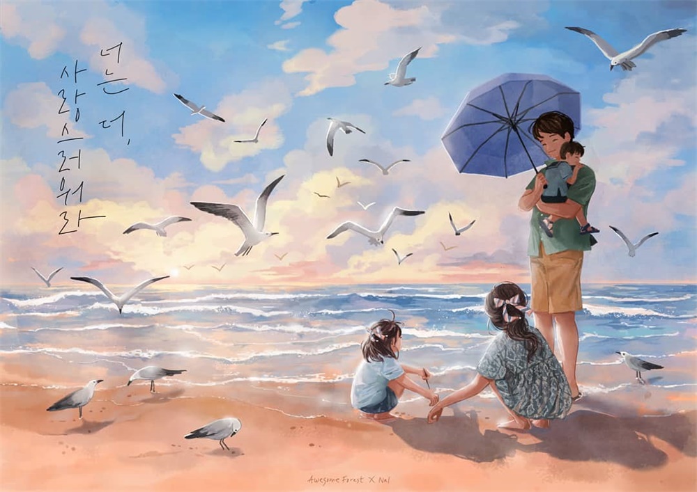 意境唯美！10款水彩场景插画
