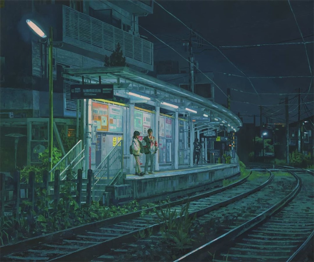 夜晚城市！9张油画质感的城市场景