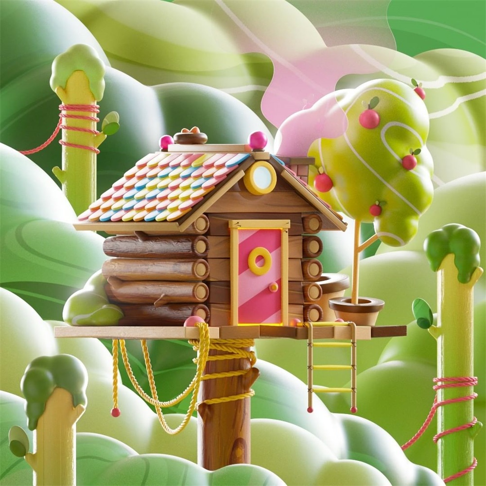 糖果色！12张圆润可爱的3D作品
