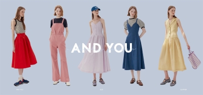 纯色极简背景下的女士服装banner设计 - 12图