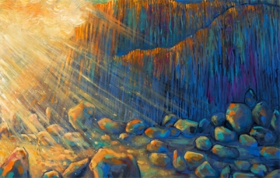 印象派的城市印象！12张月光星辉下的艺术插画 - 12图