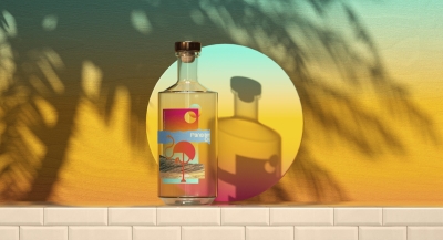 海滩度假！伏特加酒包装设计