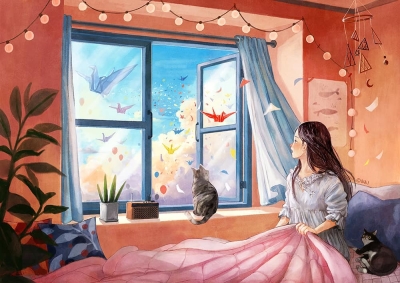 意境唯美！10款水彩场景插画 - 10图