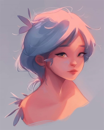 感受色彩的魅力！10张让你心动的糖果色人物肖像 - 10图