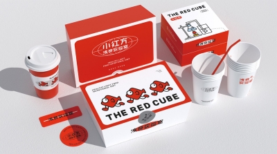 现代红色！轻食品牌VI设计 - 43图