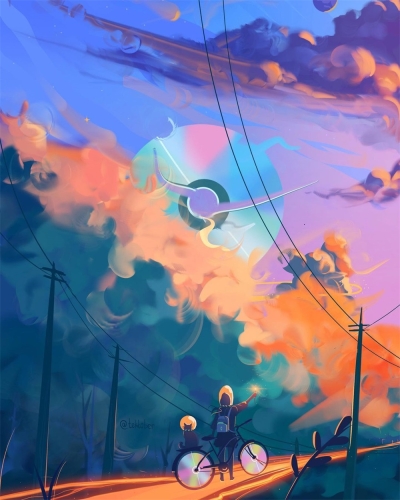 10款令人向往的光影风景插画！ - 10图