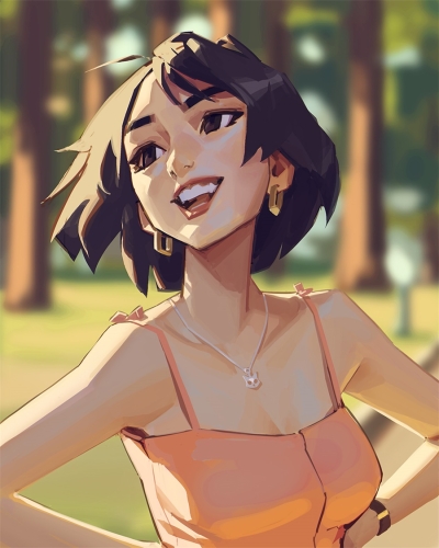 色块添彩！12张人物肖像插画 - 12图