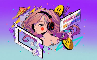 10款甜酷的少女风插画！ - 10图