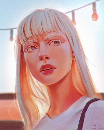 噪点肌理！12张欧美风人物肖像插画 - 12图