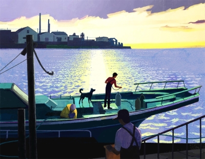 插画师 Makoto Funatsu 油画质感风光插图 ​ - 10图