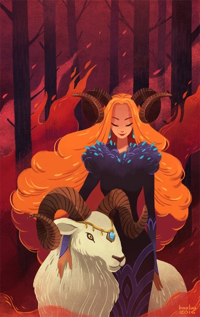 童趣十足！9张星座图书插画 - 9图