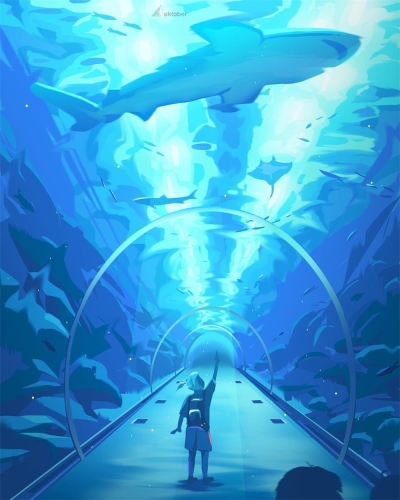 9张蓝绿色调景观插图！ - 9图